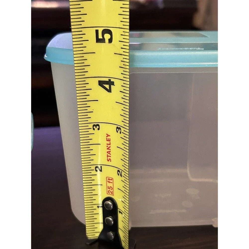 Set Of 3 Tupperware Freezer Mates 5 Cup & Two Mini 300mL Containers Aqua W/ Lids